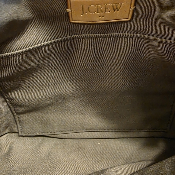 J. Crew Classic  Black Pebbled Leather Envelope Chain Strap Convertible Clutch - Picture 11 of 12